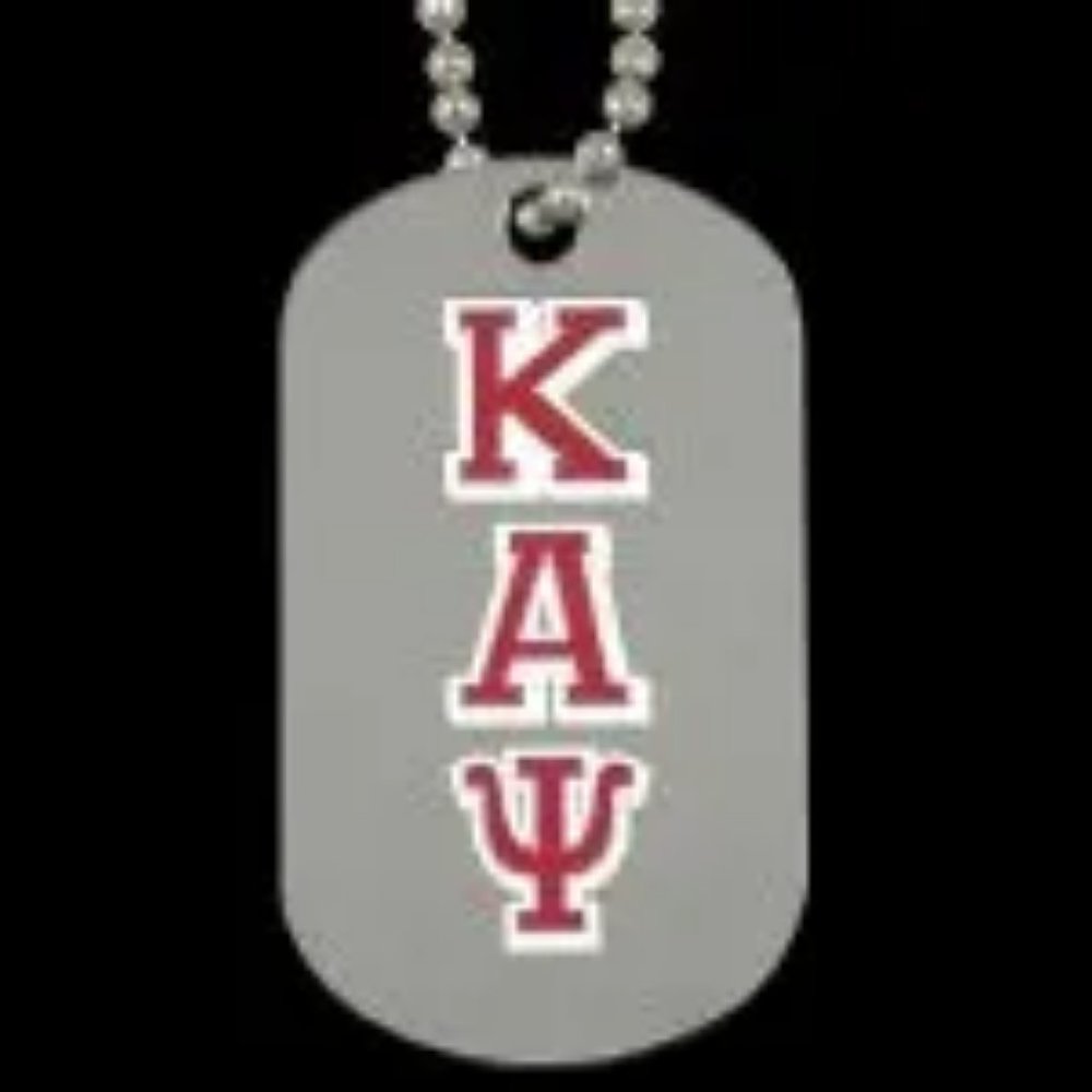 Kappa Alpha Psi Double Side Dog Tag Necklace
